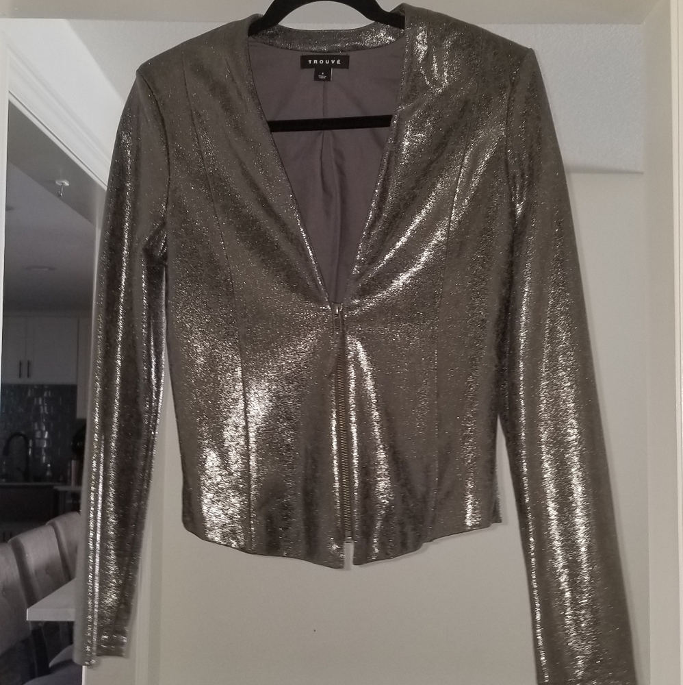 Trouve silver jacket/blazer
